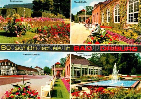 Bad Driburg Rosengarten Wandelhalle Kurhaus Kurhote
