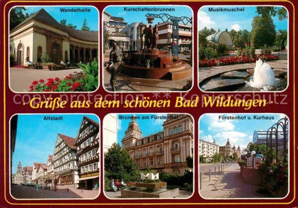 Bad Wildungen Wandelhalle Kurschattenbrunnen Musikmus