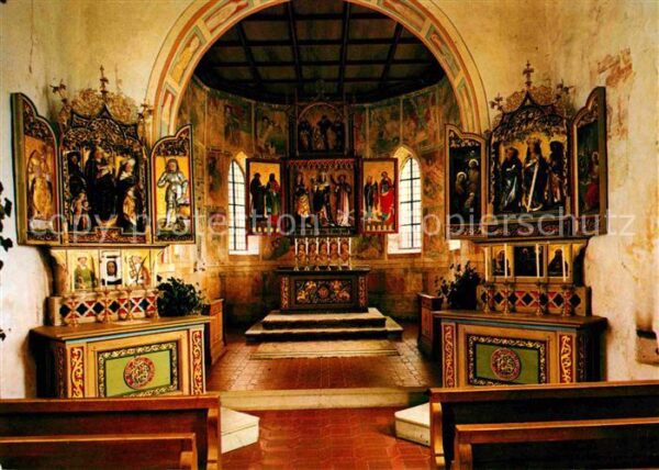 Zell Oberstaufen Alte Kirche Gotische Altäre Meister Joh