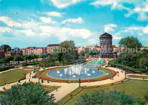 Mannheim Am Wasserturm Park Wasserspiele