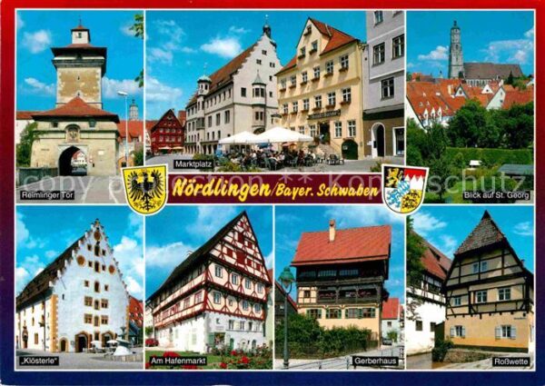 Noerdlingen Reimlinger Tor Marktplatz St Georg Kirc
