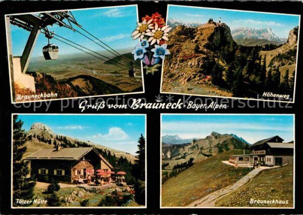 Lenggries Brauneck Bergbahn Höhenweg Bergwandern