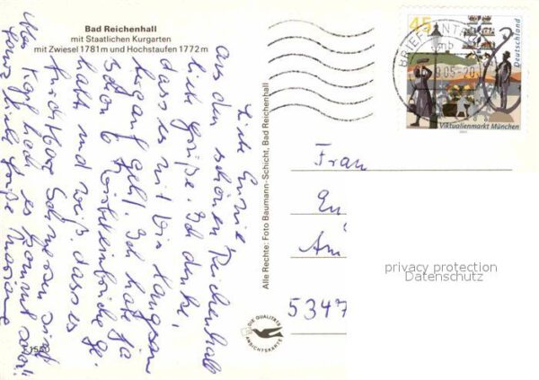 Bad Reichenhall Kurgarten mit Zwiesel und Hochstaufen C – Bild 2