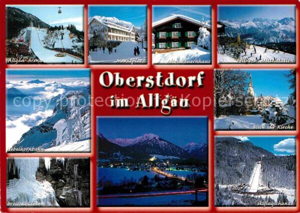 Oberstdorf Wintersportplatz Allgäu Arena Nebelhorn