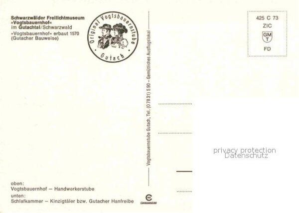 Gutach Schwarzwald Schwarzwälder Freilichtmuseum Vogtsbaue – Bild 2