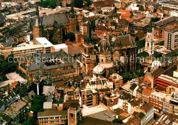 Bad Aachen Innenstadt Kirche Fliegeraufnahme
