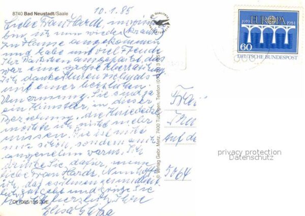 Bad Neustadt Teilansichten Kurort Blumenuhr Kurhaus – Bild 2