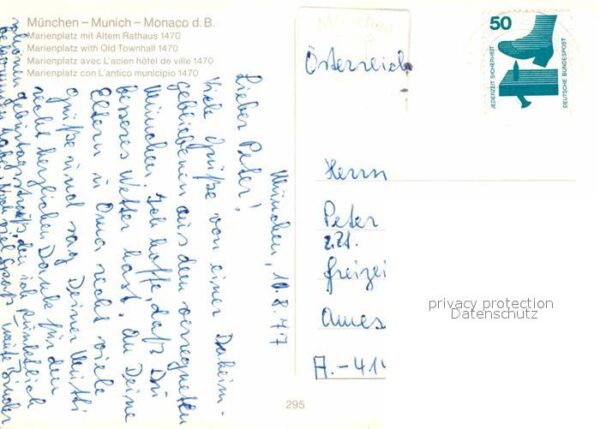 Muenchen Marienplatz mit Altem Rathaus 15. Jhdt. – Bild 2