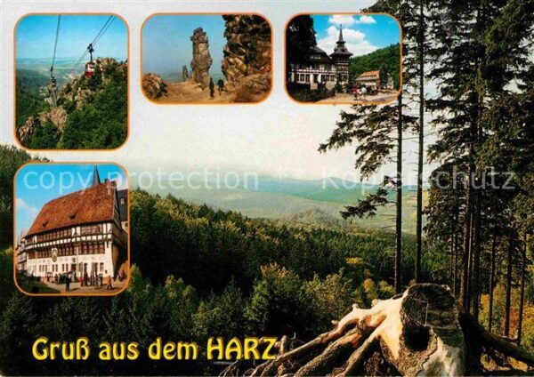Thale Harz Landschaftspanorama Personenschwebebahn