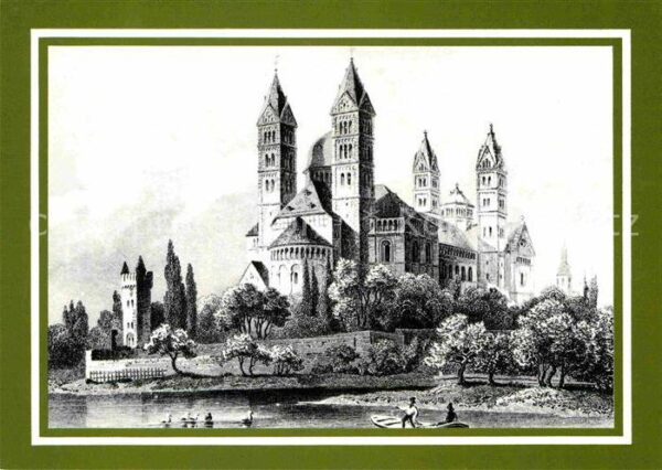 Speyer Rhein Kaiserdom 2000 Jahre Künstlerkarte