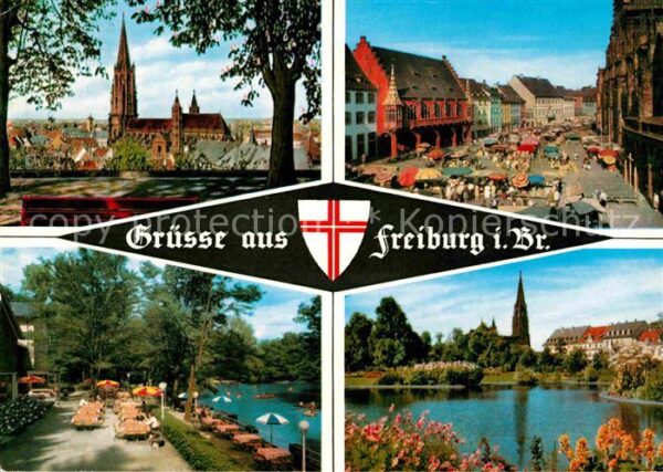 Freiburg Breisgau Münster Kaufhaus Markt Waldsee Stadtgar
