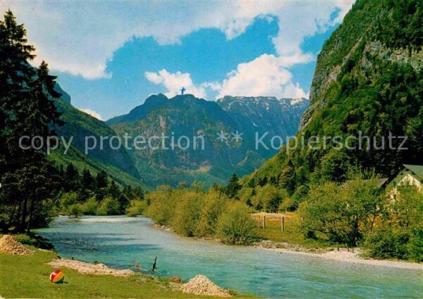 Golling Salzach Panorama Bluntautal gegen Hohen Schneib