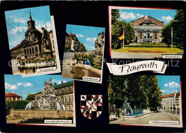 Bayreuth Spitalkirche Marktplatz Festspielhaus W