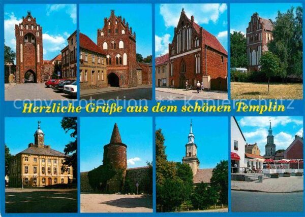 Templin Tore der Stadt Turm Stadtmauer Platz Ki
