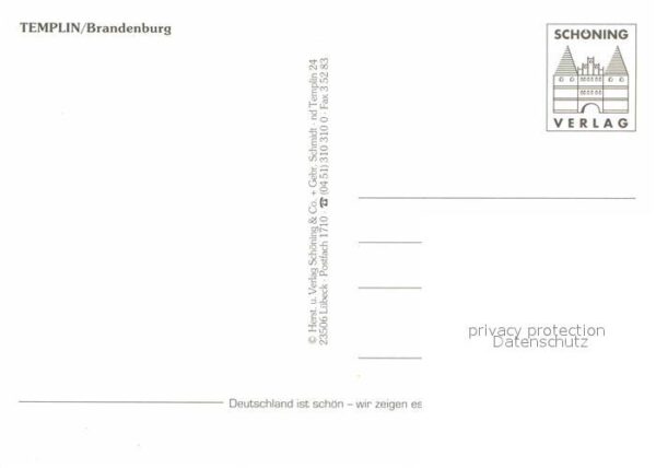 Templin Tore der Stadt Turm Stadtmauer Platz Ki – Bild 2