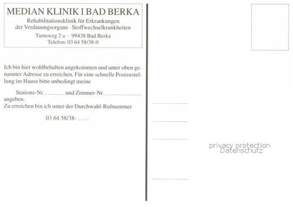 Bad Berka Median Klinik Rehaklinik – Bild 2