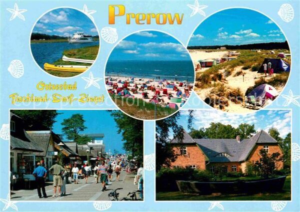 Prerow Ostseebad Strand Camping Ortsmotiv Fussgängerzone