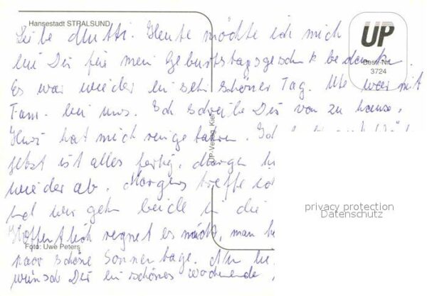 Stralsund Mecklenburg Vorpommern Stadtbild mit Kirchen Hafen Torbogen Ra – Bild 2