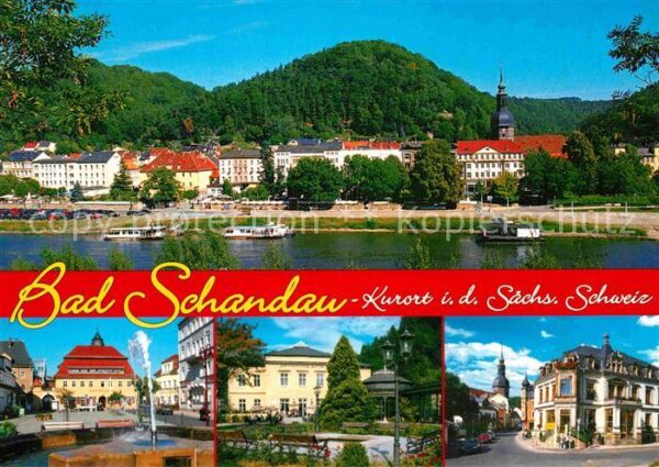 Bad Schandau Kneippkurort an der Elbe Kurhäuser Damp