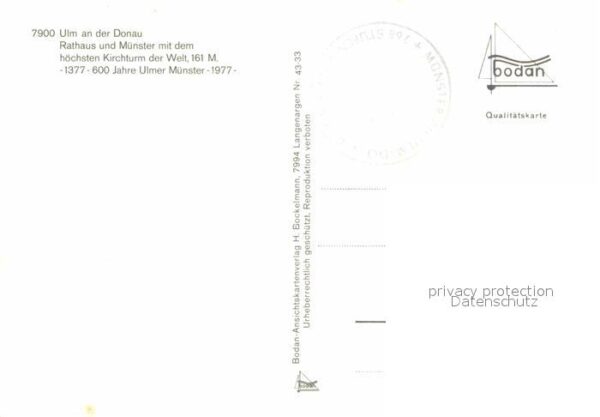 Ulm Donau Rathaus und Münster höchster Kirchturm – Bild 2