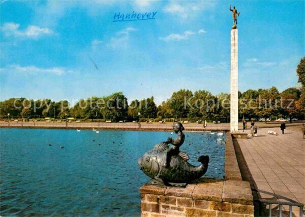 Hannover Fischreiter Fackelträgersäule am Maschs