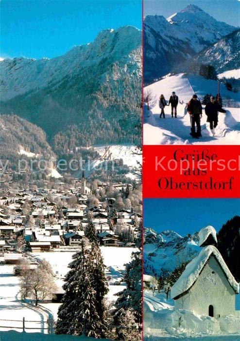 Oberstdorf Winterlandschaft Allgäuer Alpen