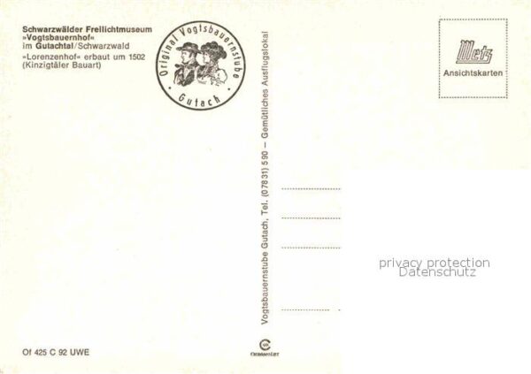 Gutach Schwarzwald Schwarzwälder Freilichtmuseum Vogtsbaue – Bild 2