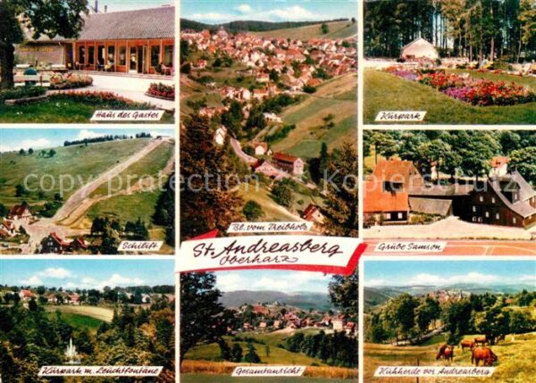 St Andreasberg Harz Haus des Gastes Schilift Kurwarte Leuch