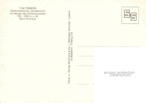Triberg Schwarzwald Kurhaus Heilklimatischer Kurort – Bild 2