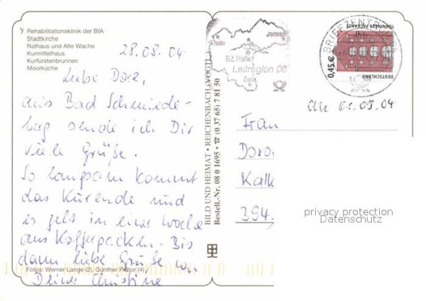 Bad Schmiedeberg Rehaklinik der BfA Stadtkirche Rathaus – Bild 2