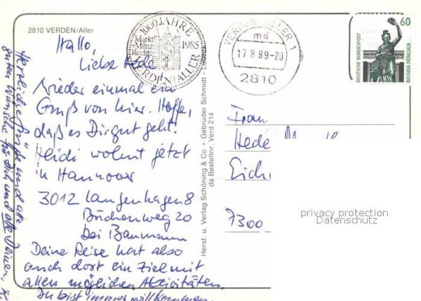 Verden Aller Grosse Strasse Pferdestatuen Rathaus Fa – Bild 2