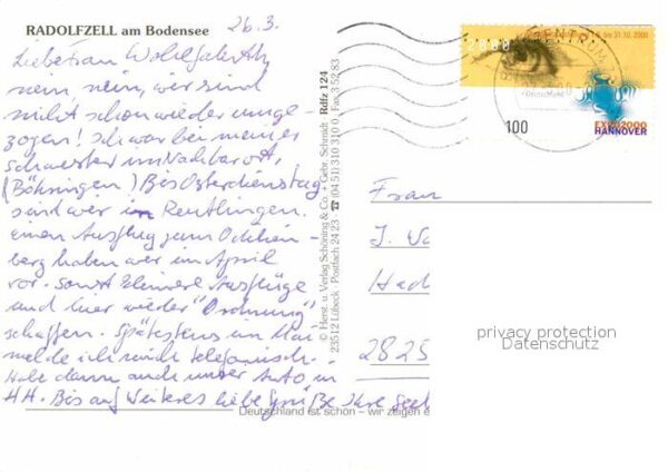 Radolfzell Bodensee Schiffsanleger Passage Bootshafen Segel – Bild 2