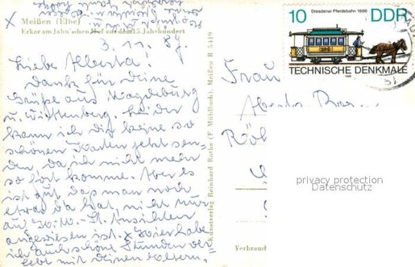 Meissen Elbe Sachsen Erker am Jahnschen Hof – Bild 2