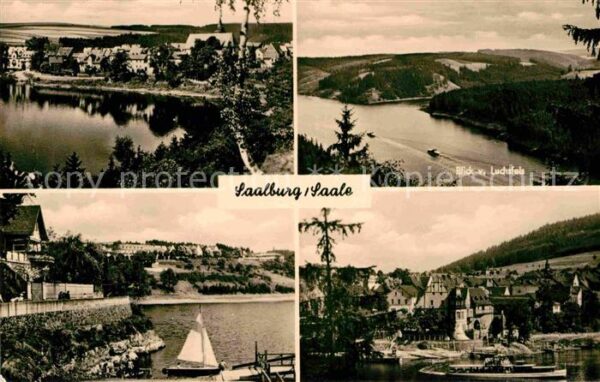 Saalburg Saale Blick vom Luchsfels