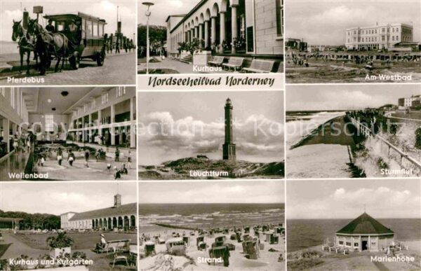 Norderney Nordseebad Kurhaus Westbad Marienhöhe Wellenbad Pf
