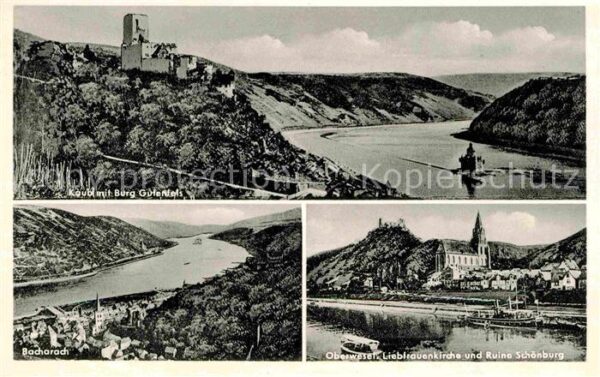 Kaub Burg Gutenfels Rheinpartie Oberwesel Ru