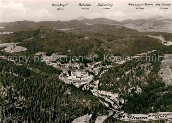 Menzenschwand Fliegeraufnahme mit Belchen Hochkopf He