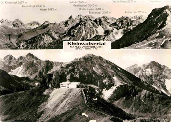 Kleinwalsertal Kanzelwandbahn Riezlern
