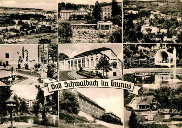 Bad Schwalbach Kuranlagen Bundesbahnzentrale Weinbrunn