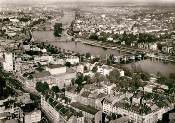 Frankfurt Main Fliegeraufnahme Mainpartie