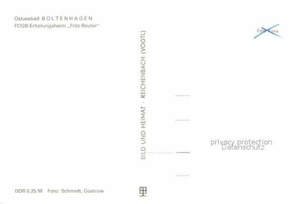 Boltenhagen Ostseebad Erholungsheim Fritz Reuter – Bild 2