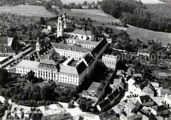 Linz Donau Fliegeraufnahme Stift Sankt Florian