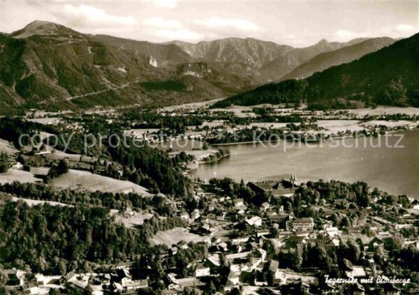 Tegernsee Fliegeraufnahme mit Blauberge