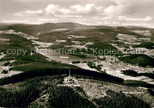 Titisee-Neustadt Fliegeraufnahme Hochfirst Hinterzarten