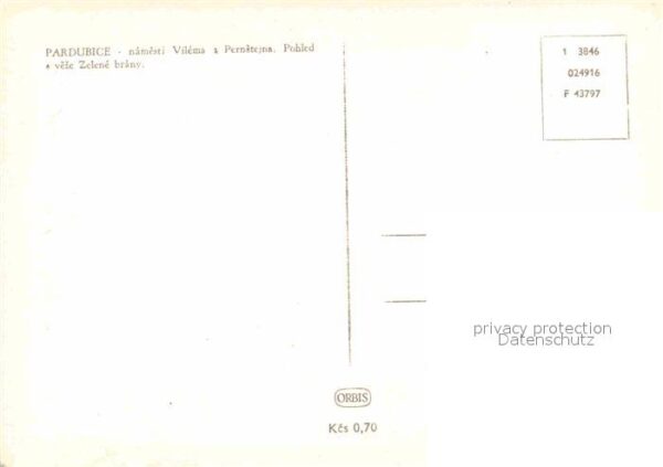 Pardubice Pardubitz Namesti Vilema – Bild 2