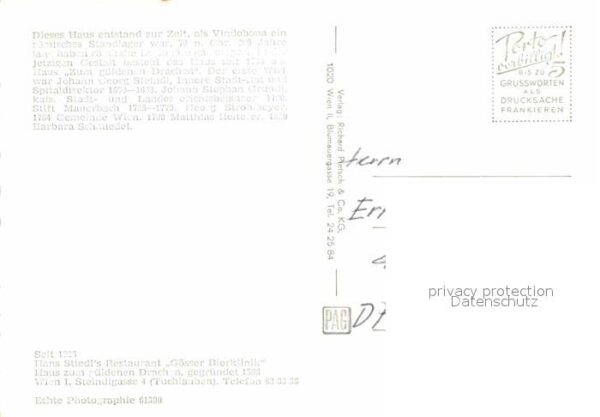 Vindobona Haus zum Güldenen Drachen Restaurant – Bild 2