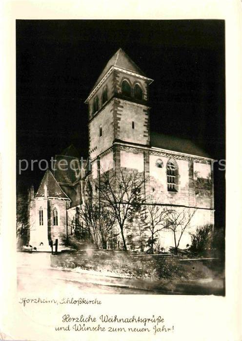 Pforzheim Schloßkirche Weihnachtskarte
