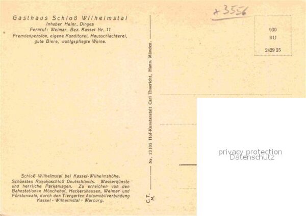 Weimar Thueringen Gasthaus Schloß Wilhelmstal – Bild 2