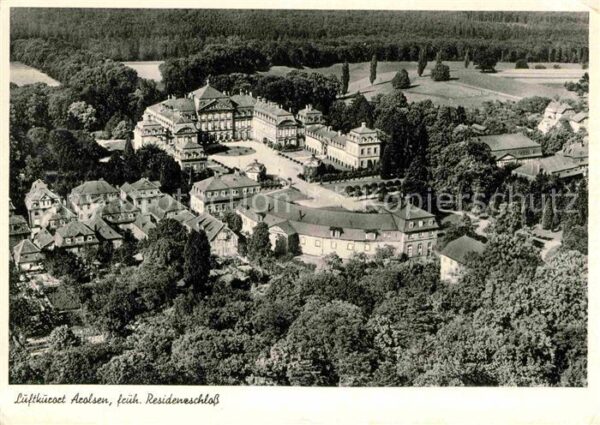 Arolsen Bad Fliegeraufnahme Residenzschloß