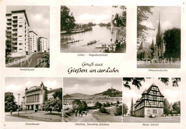 Giessen Lahn Lahn-Regattastrecke Johanneskirche Neue